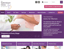 Tablet Screenshot of gabrielsonclinic4women.com